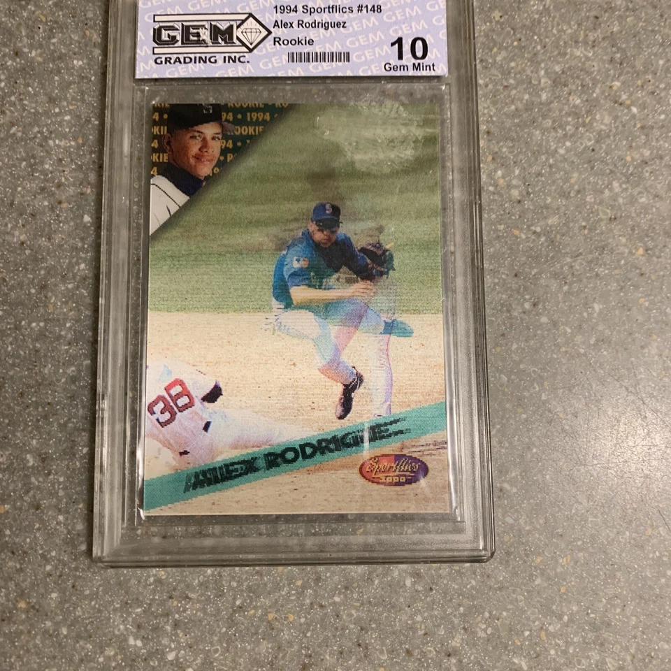 1994 Sportflics Alex Rodriguez Rookie GEM 10 - Image 1 of 3