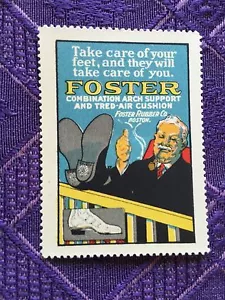 BOSTON FOSTER RUBBER COMPANY SCHUHKISSEN WERBUNG POSTER STEMPEL ASCHENPUTTEL - Bild 1 von 1