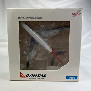 Herpa Wings 1:500 Airbus A380-800 Qantas Airlines Modal Plane 507967 - Picture 1 of 13