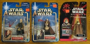 Hasbro Star Wars Set (The Phantom Menace) Boss Nass, Qui Gon Jinn, Ki Adi Mundi - Bild 1 von 10