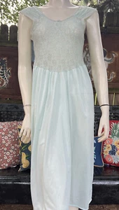 Vintage Gloria Vanderbilt Sexy Transparent Stretch Spitze Mieder Nachthemd Dessous M - Bild 1 von 8