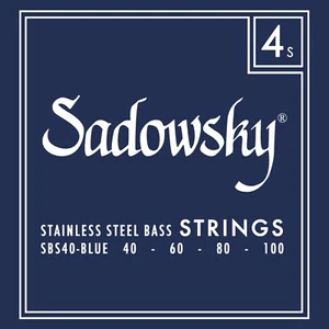 Sadowsky SBS40 Blue Label Stainless Steel Bass Strings; Gauges 40-100 - Picture 1 of 1