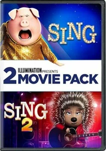 SING / SING 2 BRAND NEW DVDs SEALED (2 MOVIES) PRE-ORDER (2 movie DVD pack) - Picture 1 of 1