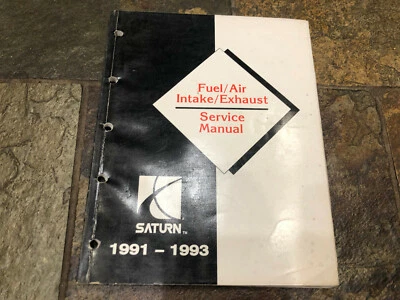 1991 1992 1993 SATURN SL1 SL2 SC1 SC2 SW1 SW2 Fuel Air Intake Service Manual - Image 1 of 3