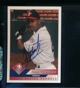 1998 ProImage #23 Juan Tolentino Kernels Signed Autograph (DO64) SWSW6