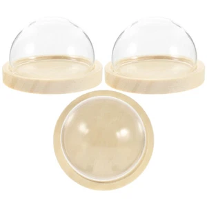 3 Pcs Glaskuppel Mini Konservierte Blumenabdeckung Dekoration Glasvitrine - Bild 1 von 12