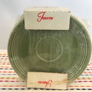 Vintage Fiestaware Rasen Grün Untertasse Fiesta 2er Set Ironstone OVP - Bild 1 von 6