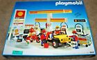 SUPER RARE Vintage Playmobil 3437 SHELL GAS STATION SERVICE New in Open Box