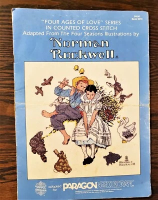 Paragon Needlecraft Norman Rockwell Four Ages Of Love Cross Stitch Pattern 5079 - Image 1 of 4