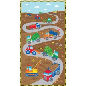 Panel de retazos Nutex Heavy Machines + respaldo 100% algodón - Imagen 1 de 1