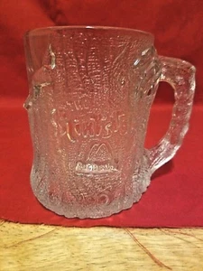 McDonalds THE FLINTSTONES Frosted Glass Tree Mendous Mug 1993 RocDonalds - Picture 1 of 6