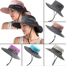 Produktbild - Neue Frauen Sonnenhut Breiter Hut UV Outdoor Falten Mesh Eimer Bergsteigen Hut