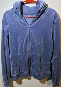Plüsch Hoodie Blau Medium Damen - Bild 1 von 6