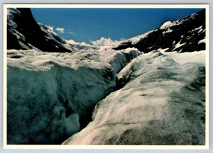 Crevasse, Athabasca Glacier, Jasper National Park AB, Carole Harmon Postcard - Picture 1 of 2