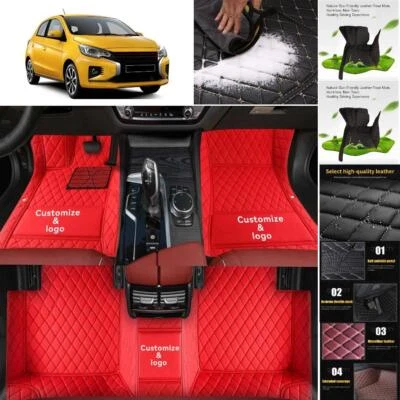 For Mitsubishi Mirage Car Floor Mats All Weather Luxury Waterproof Pad Liner Rug - Image 1 of 4