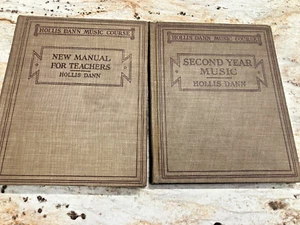2 Antique music course books Hollis Dann Teachers manual second year music 1915 - Bild 1 von 4