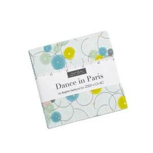Dance In Paris Charm Pack (42) 5 inch squares Moda Fabrics Zen Chic 1740PPM - Picture 1 of 1