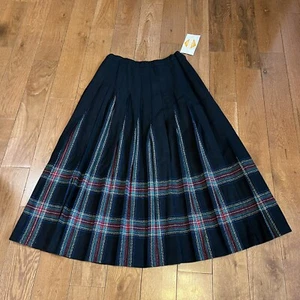 Neu mit Etikett Pendleton Holiday Tartan schwarz karierter Wollfaltenrock für Damen hergestellt in den USA 10 - Bild 1 von 11