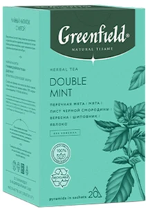GREENFIELD KRÄUTERTEE "DOUBLE MINT" 20 Teebeutel Made in Russia RF NO GMO - Bild 1 von 1