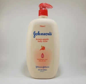 Johnson's Honey Apple Baby Moisture Wash with PUMP Bottle 28 oz Deadstock - Picture 1 of 4