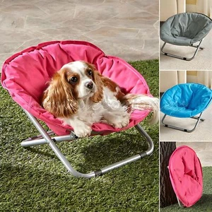 Folding Indoor Outdoor Pet Bed Dog Cat Elevated Adjustable Lounge Chair 3 COLORS - Picture 1 of 19