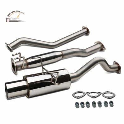 PUNTA SILENCIADOR OVALADA 4" SISTEMA DE ESCAPE CATBACK PARA 02-06 ACURA RSX DC5 TIPO-S K20A2 Foto 1 de 4