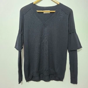 Suéter Falconeri Mujer Azul Marino Talla S Lujo Preppy Diseñador Calidad Femenina - Imagen 1 de 9