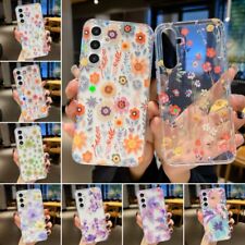 Flower Shockproof Case For Samsung Galaxy S23 Ultra FE S22 A54 A34 A53 A52 Cover