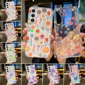 Flower Shockproof Case For Samsung Galaxy S23 Ultra FE S22 A54 A34 A53 A52 Cover - Picture 1 of 21