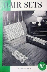 Clark 223 CHAIR SETS 1945 crochet 16pp pattern booklet - Picture 1 of 2