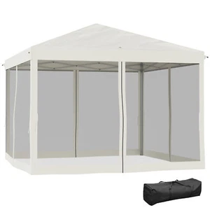10x10 ft Pop Up Patio Canopy Tent Gazebo Outdoor Garden Ez up Screen House Room - Picture 1 of 16