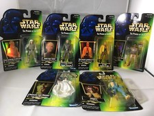 Star Wars Hasbro POTF & SOTE Green/Purple Carded Action Figures 1996-97