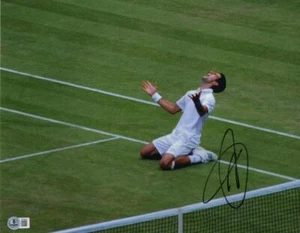 Novak Djokovic Signed Autograph 11x14 Photo - Championship Joy w/ Beckett COA - Picture 1 of 2
