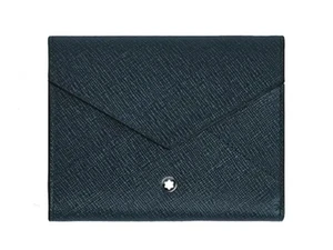 Montblanc SARTORIAL 200341 PORTAFOGLI TRIO SAFFIANO BLU - Bild 1 von 5