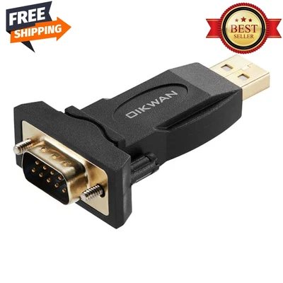 USB to RS232 Adapter with FTDI Chipset USB to RS232 Male DB9 Serial - Image 1 of 4