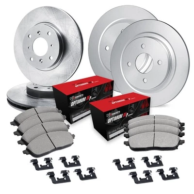 For Honda Prelude 93-96 R1 Concepts Front & Rear Brake Kit w Optimum Pads Foto 1 de 2