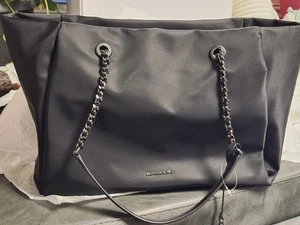 Michael Kors Tasche Large Georgia Top Zip Tote Bag Schwarz Nylon Neu - Bild 1 von 10