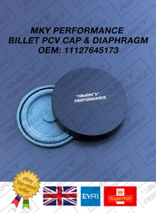 MKY PERFORMANCE BILLET B58 PCV Diaphragm Valve Cover Repair Kit Cap F20 F22 F30 - Picture 1 of 9