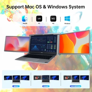 2025 New Portable Laptop Screen Extender Ultra Slim Dual Monitor Mac Windows - Picture 1 of 12