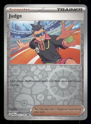 Judge SV10: Destined Rivals #167/182 Uncommon Reverse Holo Pokemon NM - Image 1 of 2