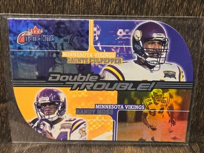 Randy Moss 2001 Fleer Game Time Double Trouble #1DT Vikings DAUNTE CULPEPPER Foto 1 de 2