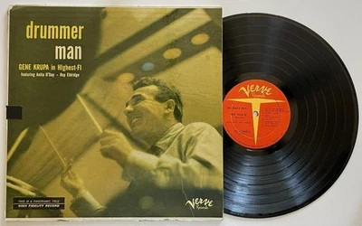 Gene Krupa Drummer Man LP Verve Jazz (1956) Anita O'Day Roy Eldridge vg ORIGINAL - Image 1 of 4