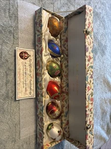 Vintage Germany Black Forest Collection Limited Edition Glass Egg Ornaments - Picture 1 of 10