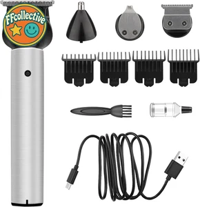 3-in-1 Beard Trimmer & Hair Clippers - Professional Cordless Men's Grooming Kit - Picture 1 of 8
