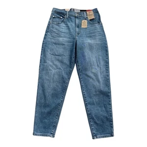 Silver Tab High Waisted Mom Jeans Damen Gr. 29x27 Blau Denim Tapered Neu  - Bild 1 von 12