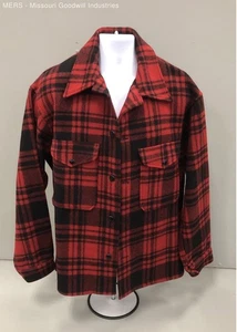Men's Pendleton Red & Black Basic Jacket Size XL Reg - Picture 1 of 4