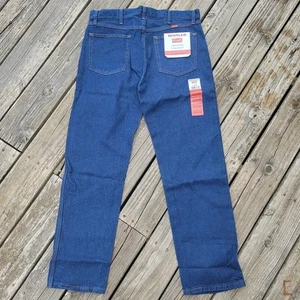 New Rustler by Wrangler Men's Regular Fit Straight-Leg Jeans 34x30 Blue - Picture 1 of 8