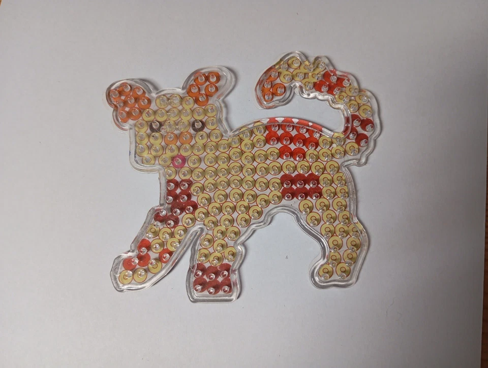 Schablone für Bügelperlen Katze Vorlage Basteln Handarbeit Feinmotorik  - Bild 1 von 1