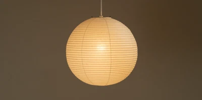 Isamu Noguchi Akari 55A Pendant lamp Shade Fram set Washi Paper  - Image 1 of 4
