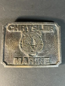 Chrysler Marine Brass Belt Buckle - Picture 1 of 9